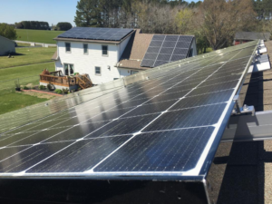 Standard Rail Mounted Solar With Panels Installed